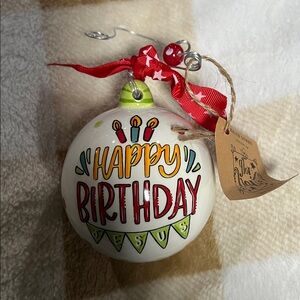 Glory Haus Happy Birthday Ornament - Multicolor